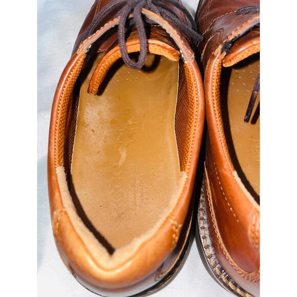 ECCO Helsinki 2.0 Brown Moc-Toe Oxford Comfort Shoes - Men's Size 47 (US 13)‎ - Picture 9 of 12